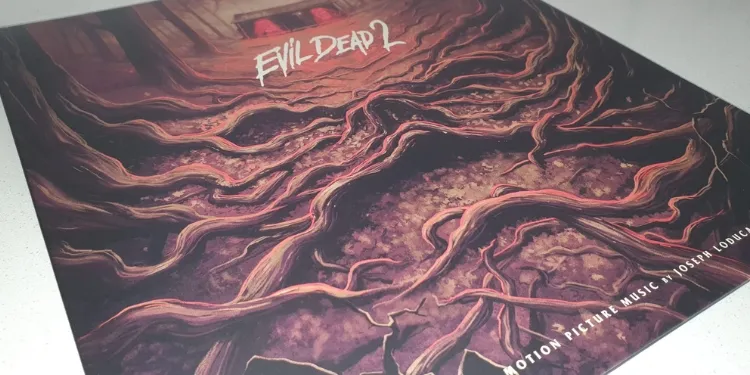 Evil Dead 2 Joseph Loduca portada vinilo detalle