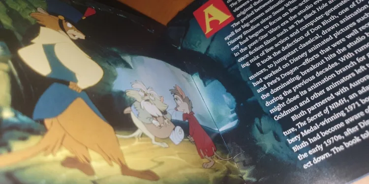 The Secret of NIMH interior cuadernillo señora brisby