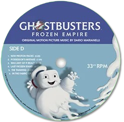 ghostbusters frozen empire etiqueta vinilo