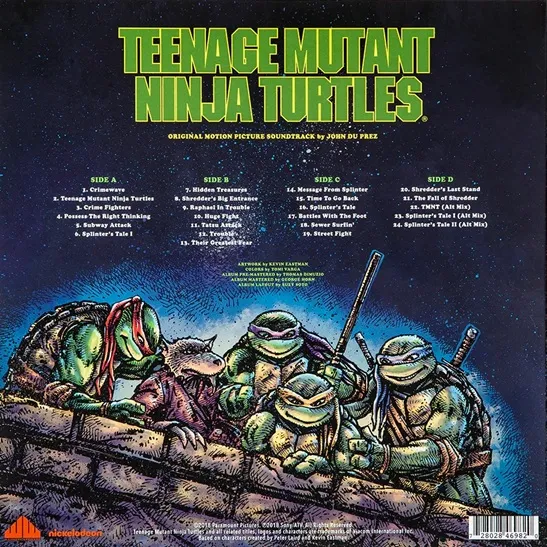 Teenage Mutant Ninja Turtles contraportada