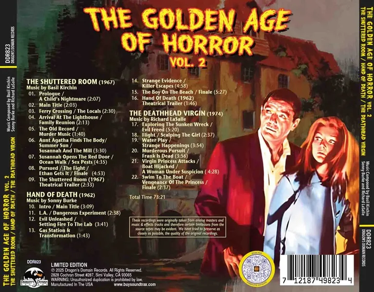 THE GOLDEN AGE OF HORROR VOL 2 trasera