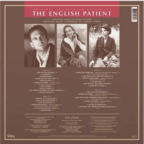 The English Patient vinilo trasera