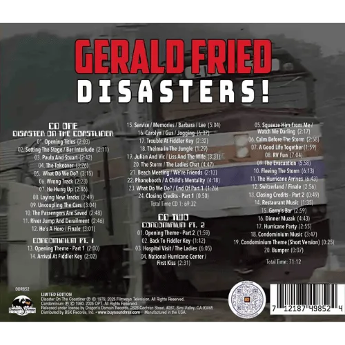 GERALD FRIED DISASTERS back