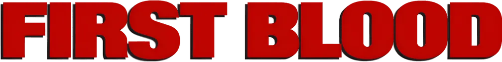 First Blood logo title