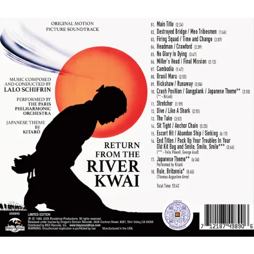 RETURN FROM THE RIVER KWAI Soundtrack back