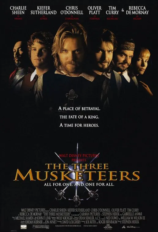 THE THREE MUSKETEERS movie poster