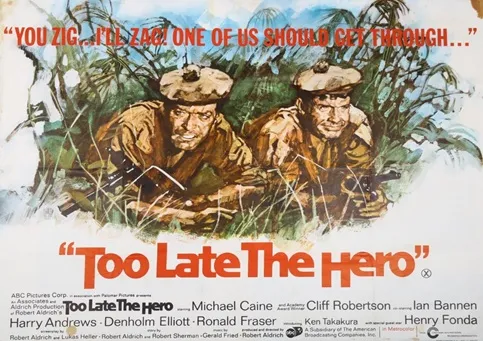 Too late the hero movie poster