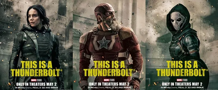 thunderbolts movie posters