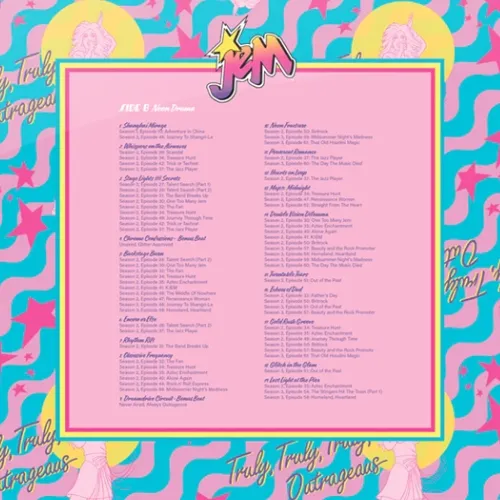 Jem and the Holograms Soundtrack side b