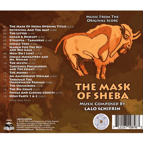 THE MASK OF SHEBA soundtrack back