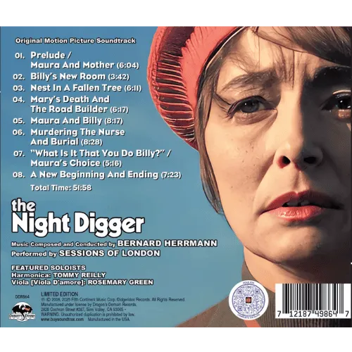 THE NIGHT DIGGER soundtrack back