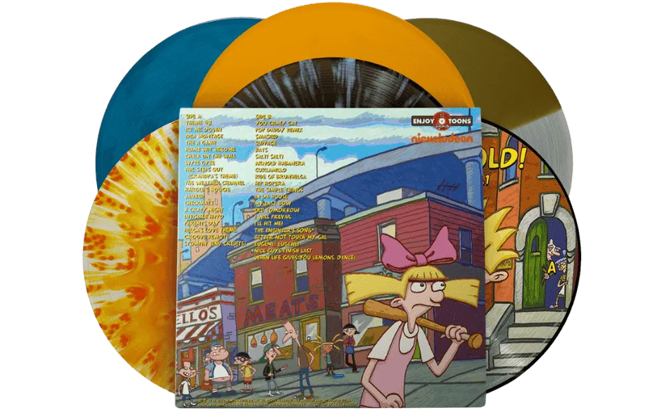 Hey Arnold The Music Vol 1 soundtrack vinyl edition back