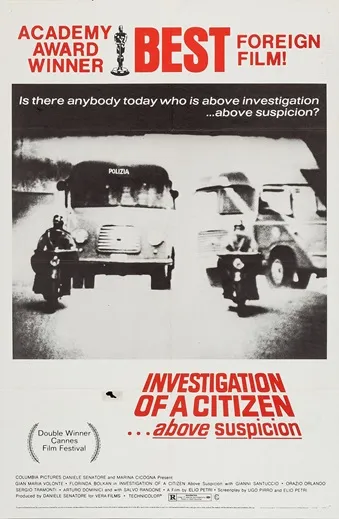 Indagine su un cittadino al di sopra di ogni sospetto poster