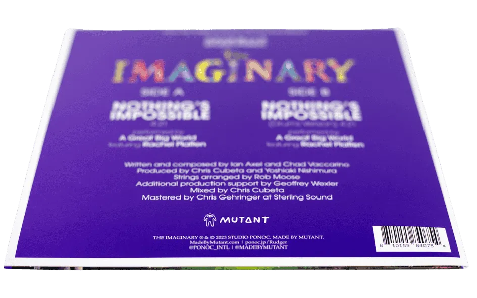 Nothing's Impossible From The Imaginary single back