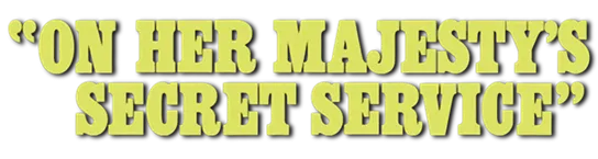 On Her Majesty's Secret Service logo title