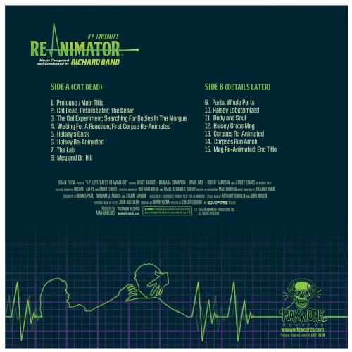 RE-ANIMATOR soundtrack back