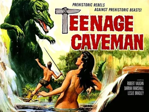 TEENAGE CAVEMAN movie poster