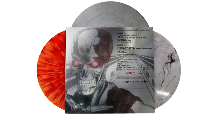 Terminator Zero vinyl soundtrack back