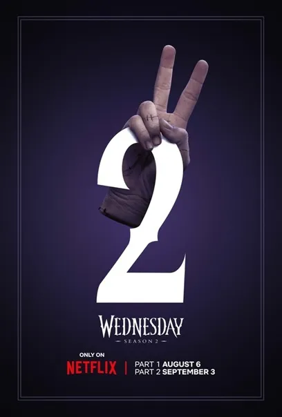 Wednesday season 2 teaser poster