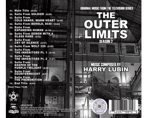 THE OUTER LIMITS SEASON 2 Soundtrack back