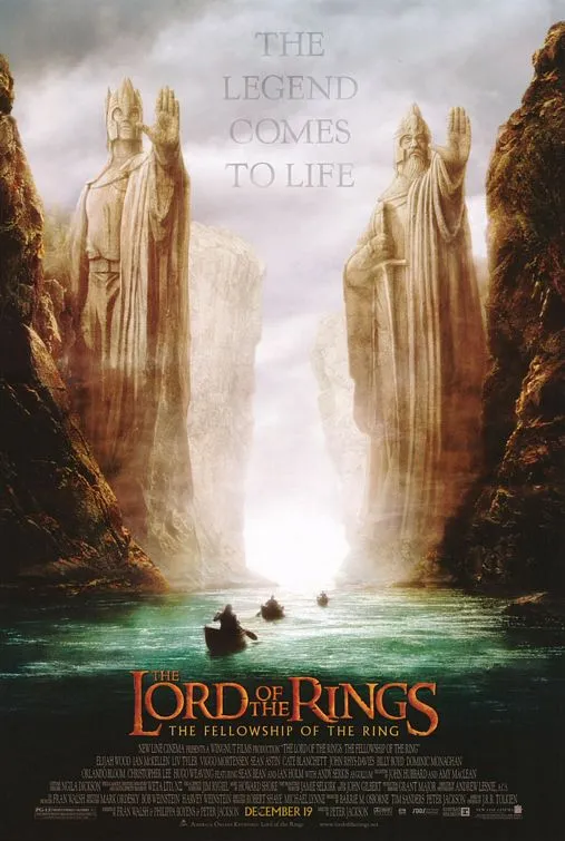 The Lord of the Rings the Fellowship of the Ring movie poster