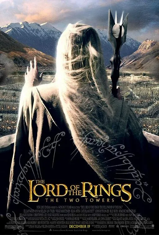 The Lord of the Rings the Two Towers movie poster