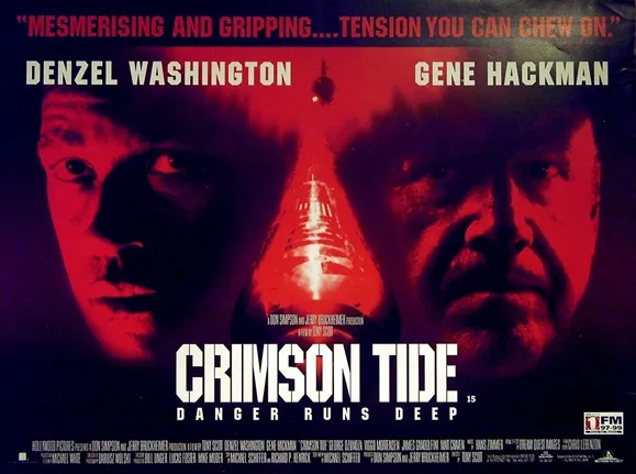 CRIMSON TIDE movie poster quad UK