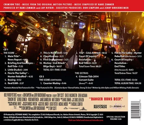 CRIMSON TIDE soundtrack back