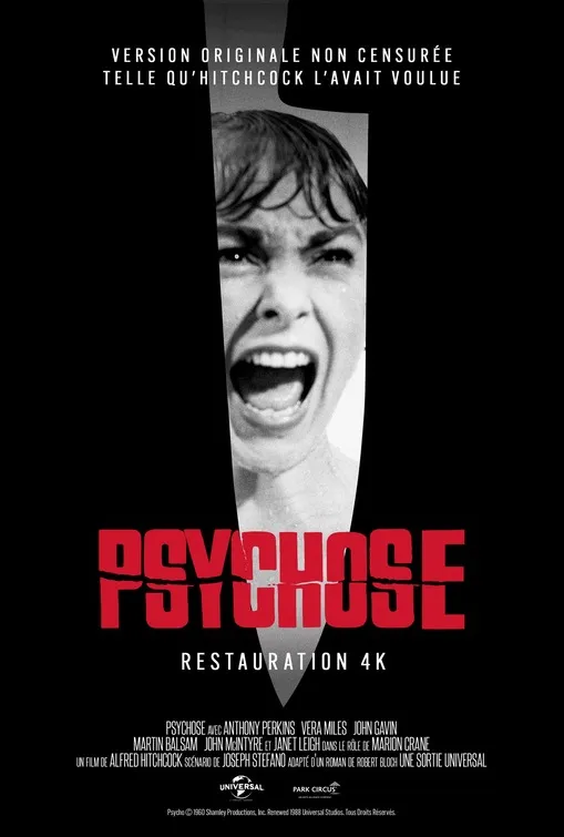 PSYCHO movie poster 4k