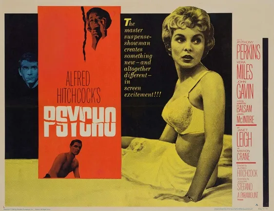 PSYCHO movie poster quad uk