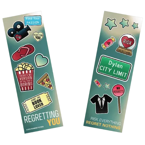 Regretting you soundtrack bookmark