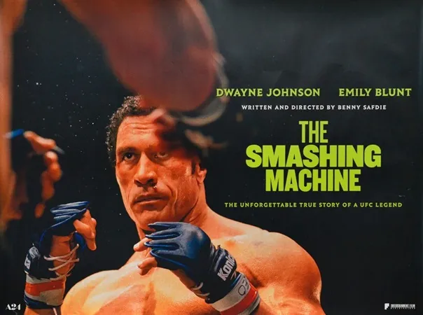 The Smashing Machine movie poster quad uk