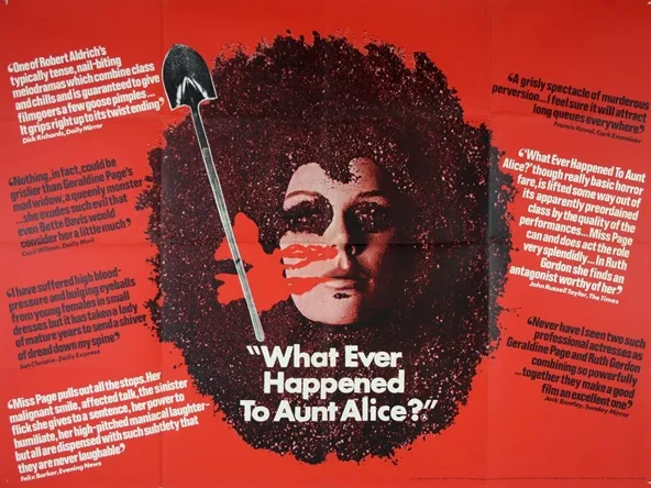 WHAT EVER HAPPENED TO AUNT ALICE movie poster quad uk