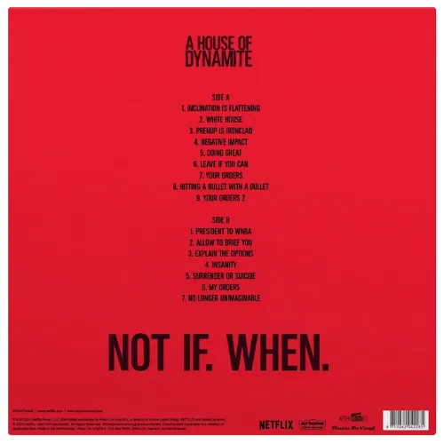 A House of Dynamite soundtrack back