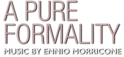 A Pure Formality soundtrack logo title