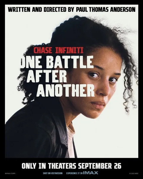 One Battle After Another chase infiniti poster