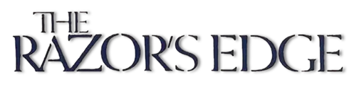 THE RAZOR'S EDGE logo title