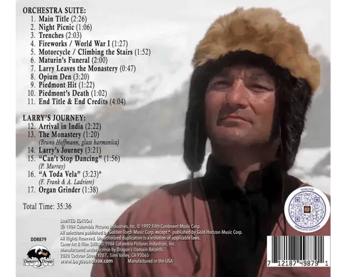 THE RAZOR'S EDGE soundtrack back