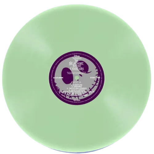 The Nightmare Before Christmas glow in the dark vinyl