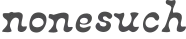 nonesuch logo
