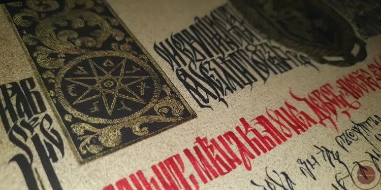 Nosferatu banda sonora detalle pergamino