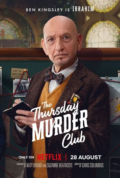 THE THURSDAY MURDER CLUB ben kingsley poster