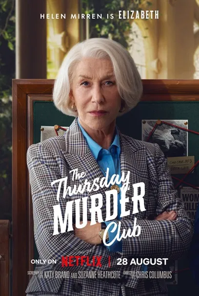 THE THURSDAY MURDER CLUB hellen mirren poster