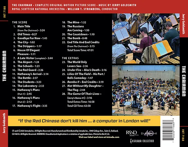 The Chairman soundtrack back