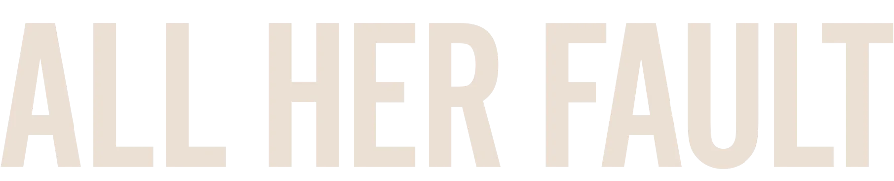 All Her Fault logo title