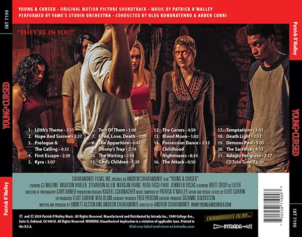 YOUNG AND CURSED soundtrack back