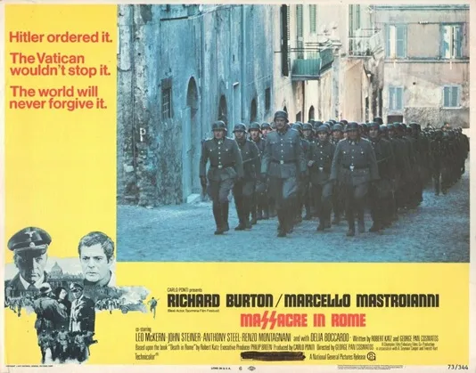 MASSACRE IN ROME fotocromo