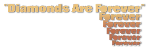 DIAMONDS ARE FOREVER logo title