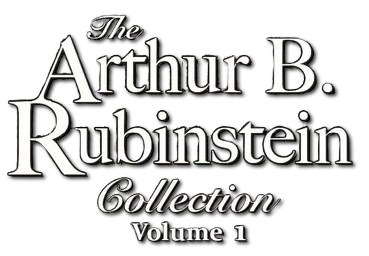 THE ARTHUR B. RUBINSTEIN COLLECTION VOLUME 1 logo title