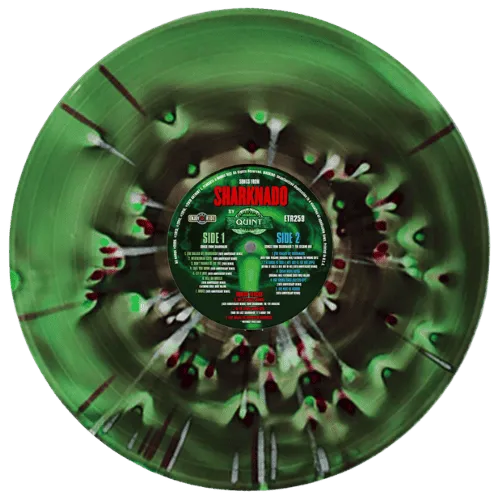 Songs from Sharknado soundtrack vinyl Sharknado Swirl With Splatter variant